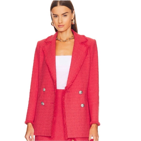 ✨Veronica Beard Nayeli Dickey Fringed Blazer, Sz12 - Picture 2 of 12